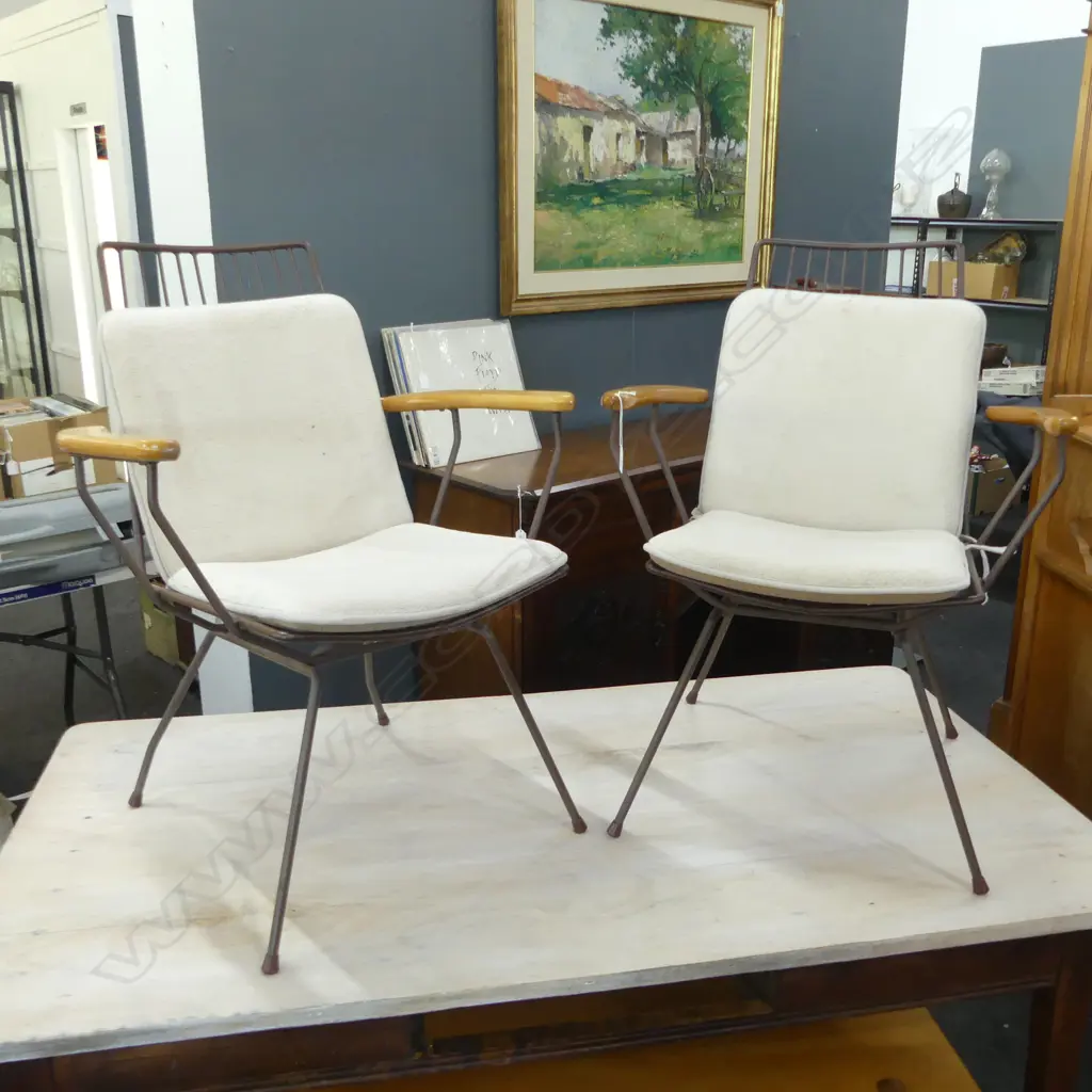 PR RETRO 1970s ARIES 'ASTRON' WIRE CHAIRS Image 1++
