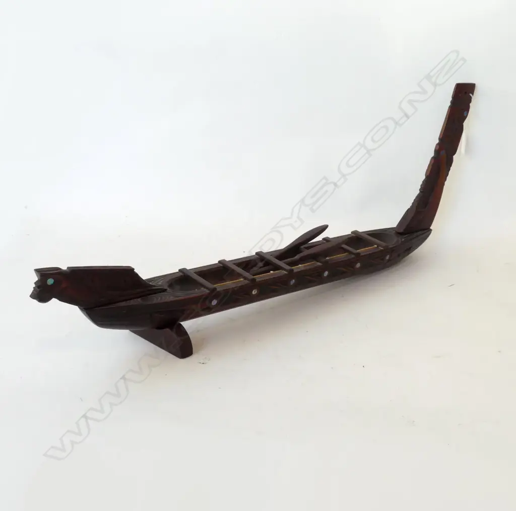 CARVED KAURI WAKA MODEL L.700mm Image 1++