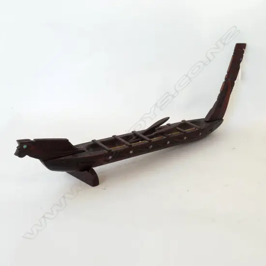 CARVED KAURI WAKA MODEL L.700mm