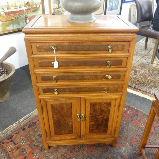 ORIENTAL HARD WOOD CABINET 555x355x915mm