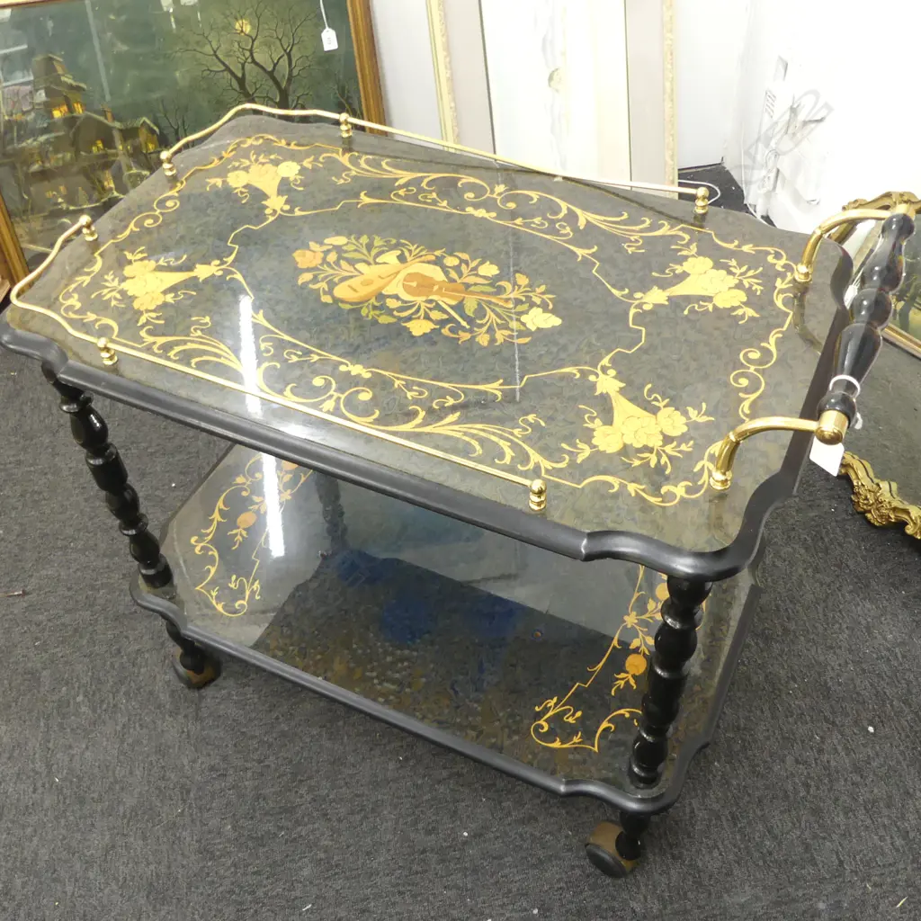 SORENTO INLAID TROLLEY W.740mm Image 1++