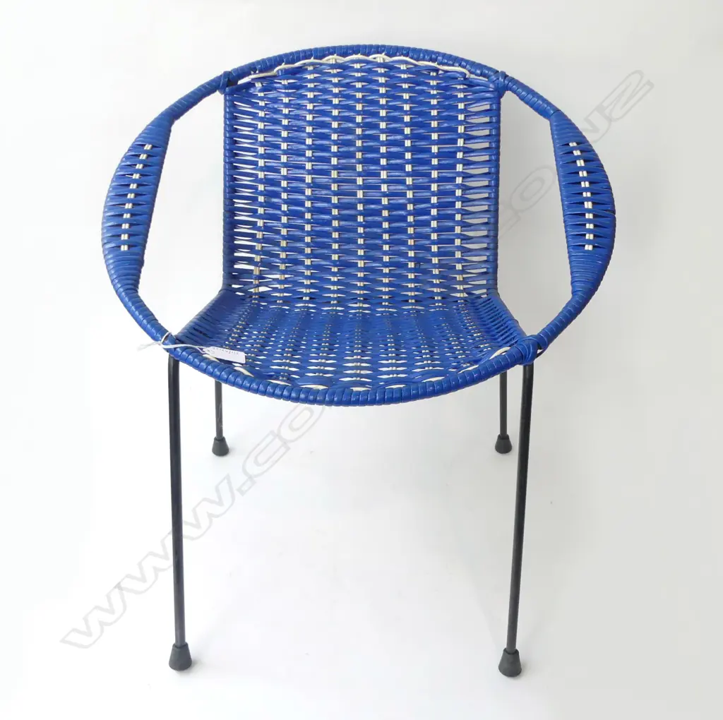 CHILD SIZE BLUE RETRO OUTDOOR CHAIR, H.500mm Image 1++