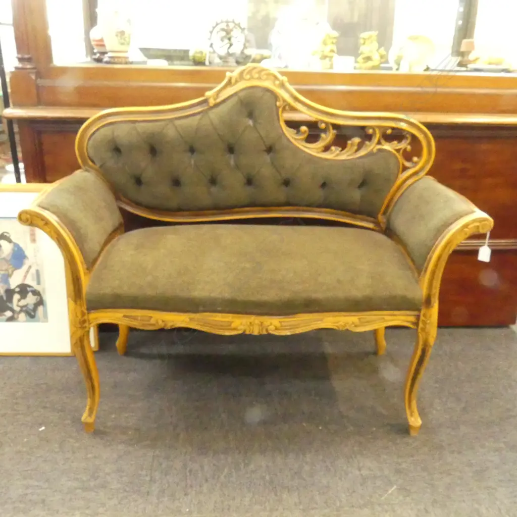 SM FRENCH TWO-SEATER SETTEE, L.1080mm Image 1++