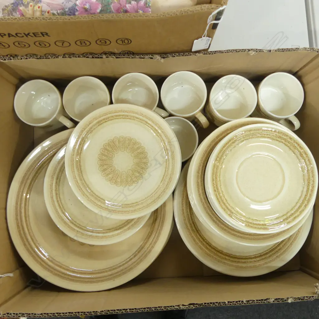 DINNER SET 'IRONSTONE' by CROWN LYNN (incomplete) Image 1++