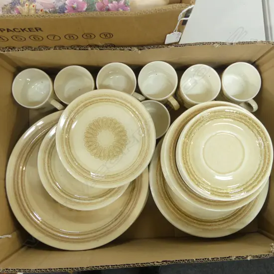 DINNER SET 'IRONSTONE' by CROWN LYNN (incomplete)