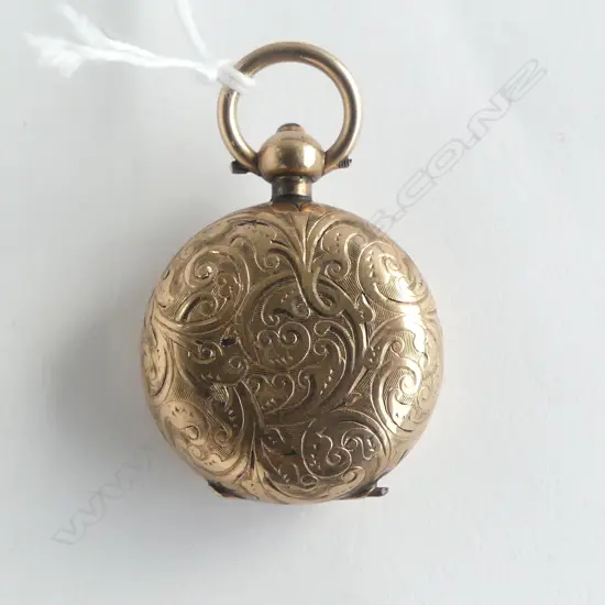 DENNISON c1900 GOLD PLATE ENGRAVED SOVEREIGN CASE