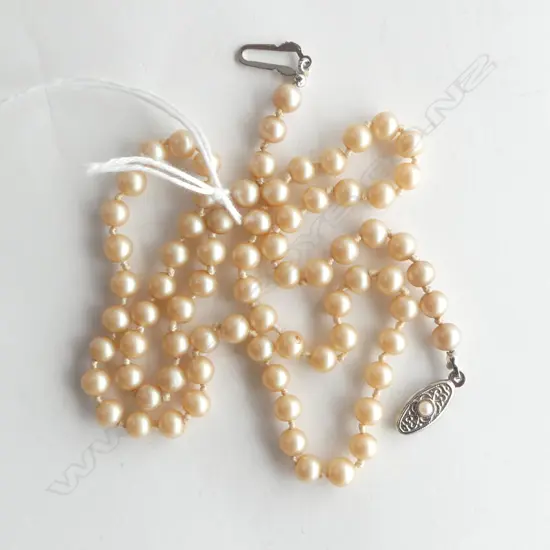 YONEDA SIMULATED PEARL NECKLACE L.530mm, CASED