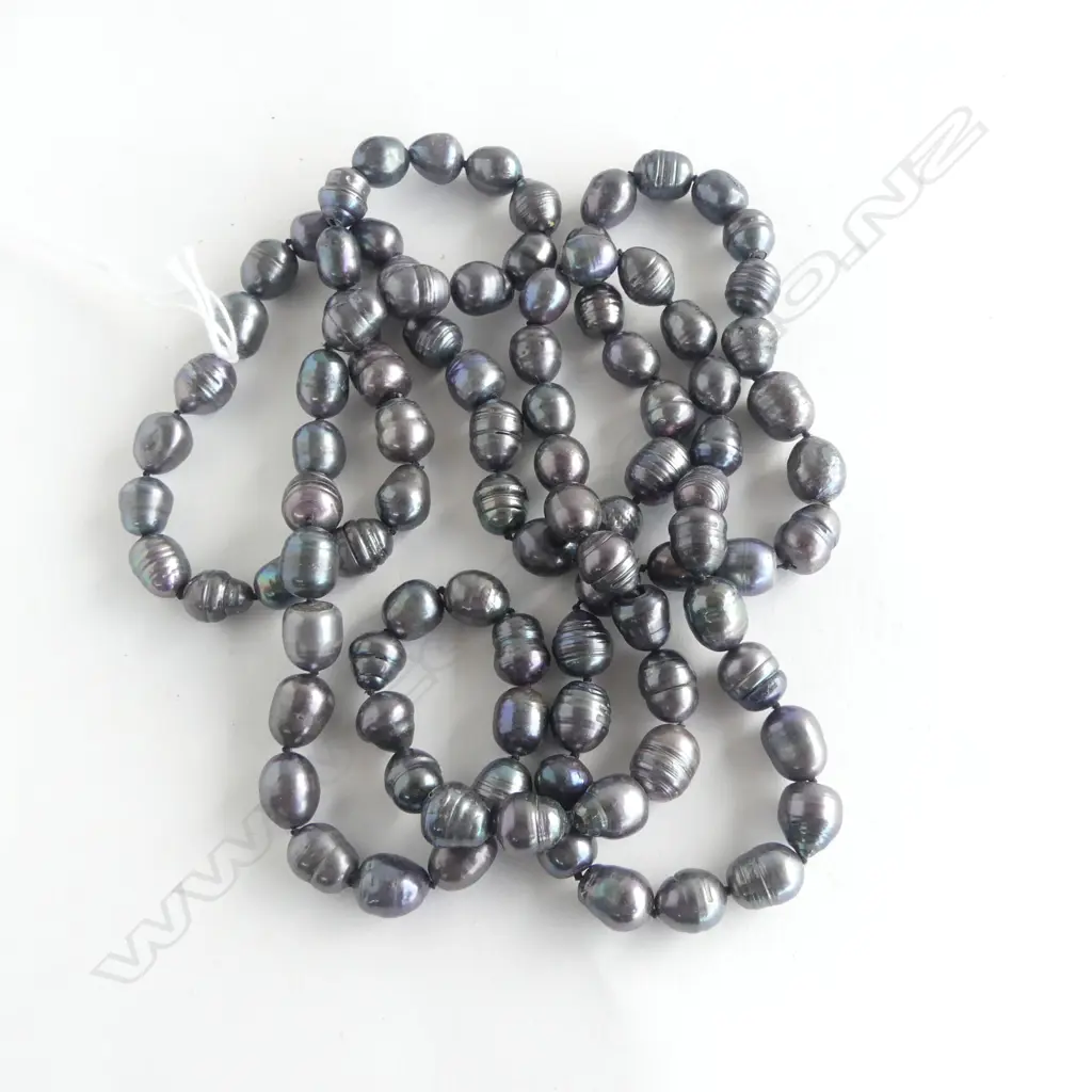 DYED? FRESH WATER PEARL NECKLACE L.1200mm Image 1++