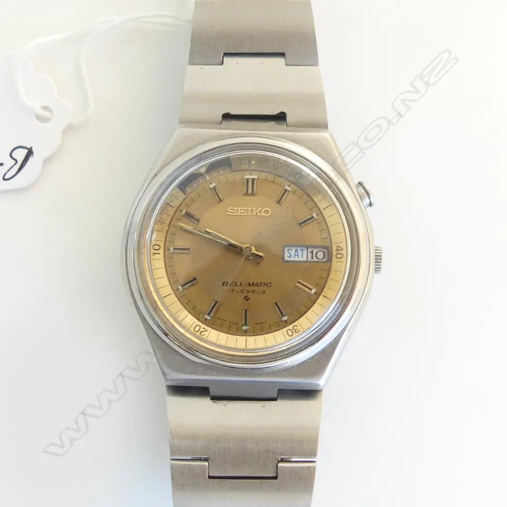 SEIKO BELL-MATIC GENT'S WRISTWATCH 1970's/80's working Image 1++