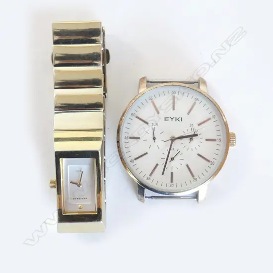 MAXUM LADIES WRISTWATCH AND EYKI GENT'S WATCH - NO STRAP