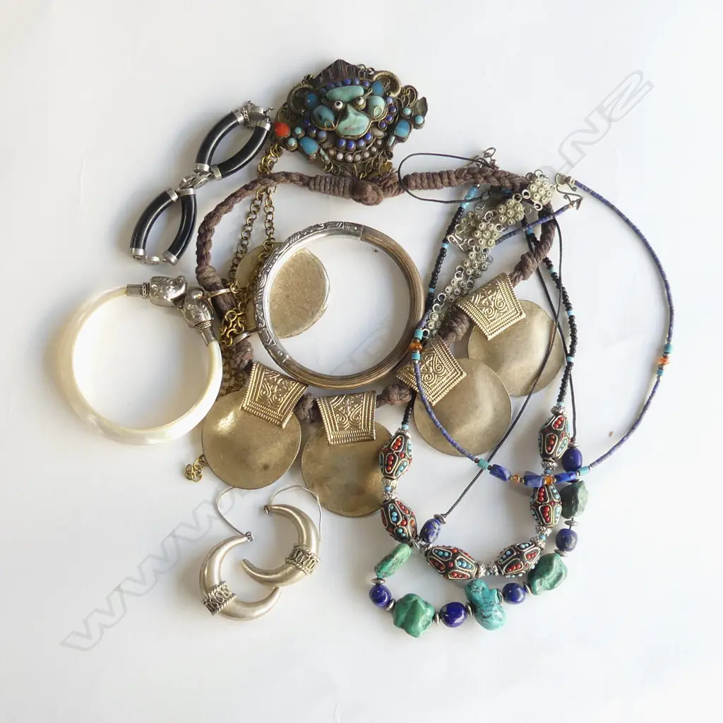 ASST. ETHNIC JEWELLERY; NECKLACES, BANGLES ETC Image 1++