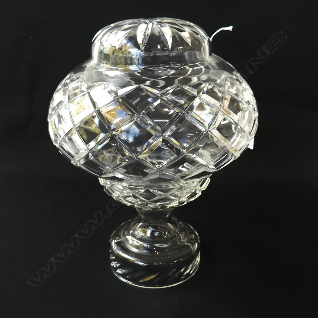2 PART CUT CRYSTAL LAMP (2 SECTIONS FROM 2 LAMPS) H.260mm Image 1++