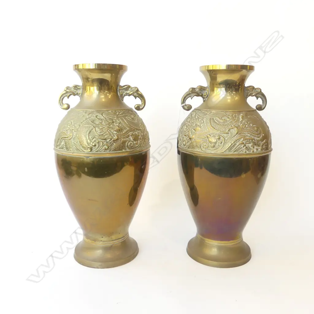 PR BRASS VASES H.390mm Image 1++
