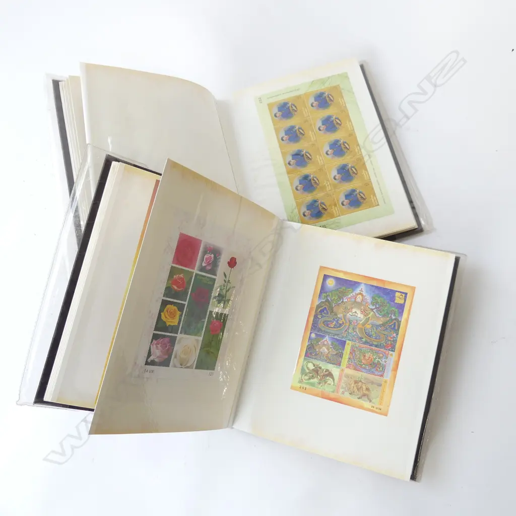 2 THAI STAMP ALBUMS Image 1++