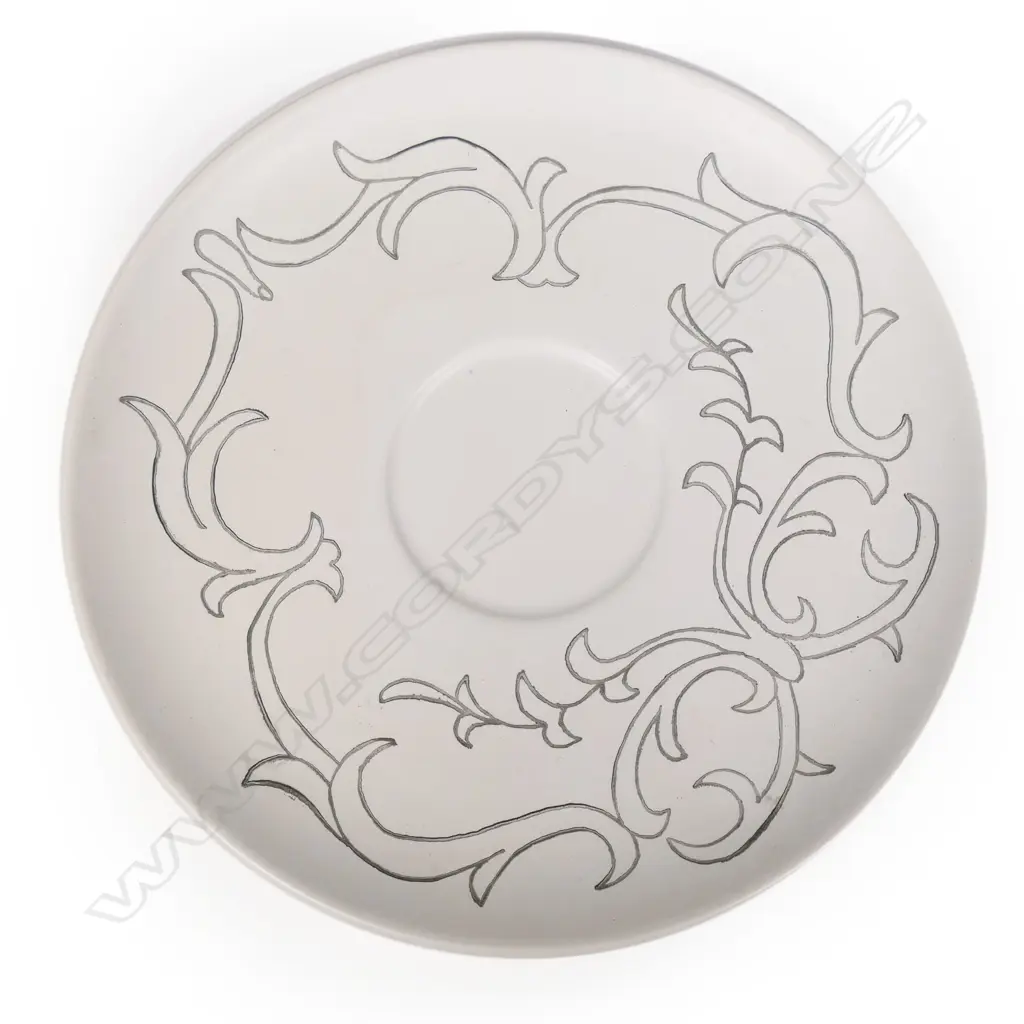 DOROTHY THORPE CROWN LYNN 'SANTA BARBARA' YELLOW CUP & SAUCER, #472 Image 1++