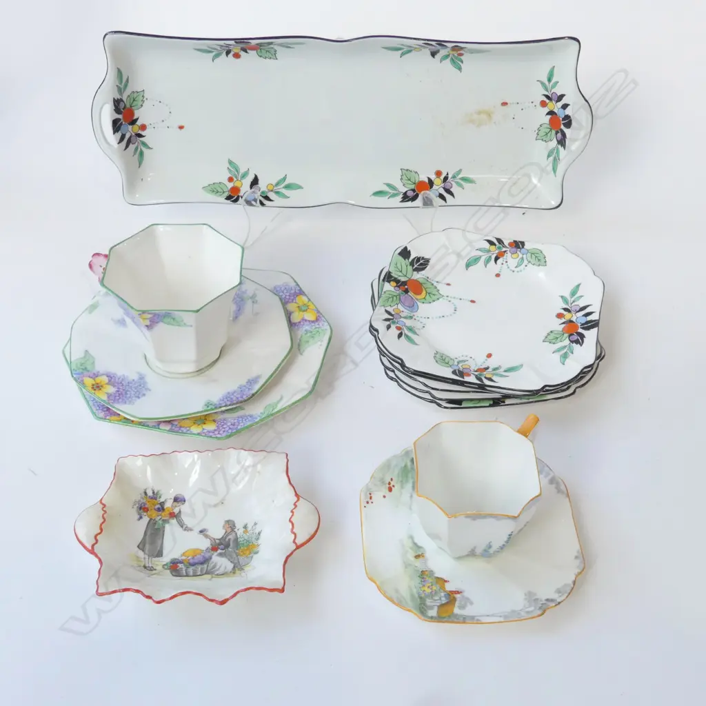 ASST. SHELLEY CHINA + MELBA 'LILAC TIME' TRIO Image 1++