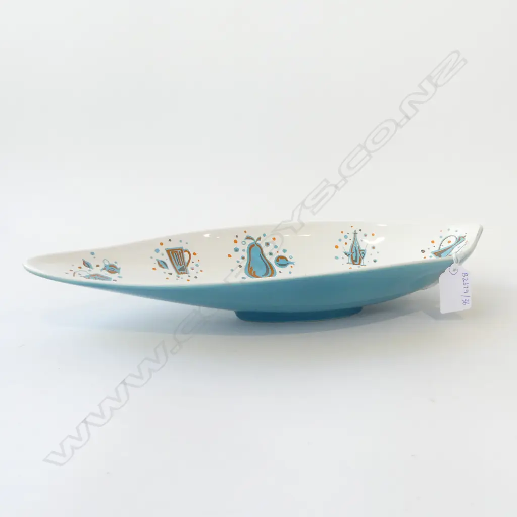 MID CENTURY CROWN DEVON STAFFORDSHIRE DISH, L.360MM Image 1++