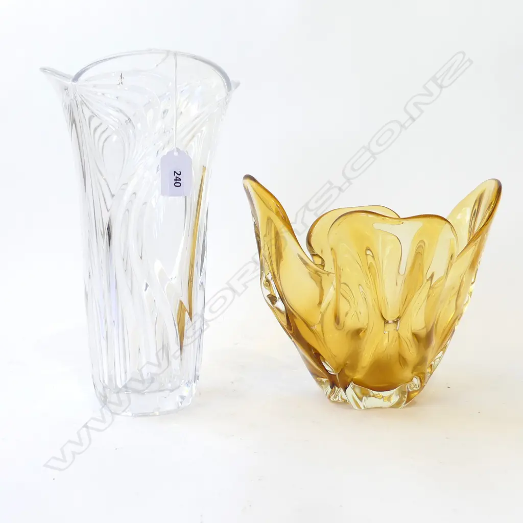 2 LG GLASS VASES H.300mm / 210mm Image 1++