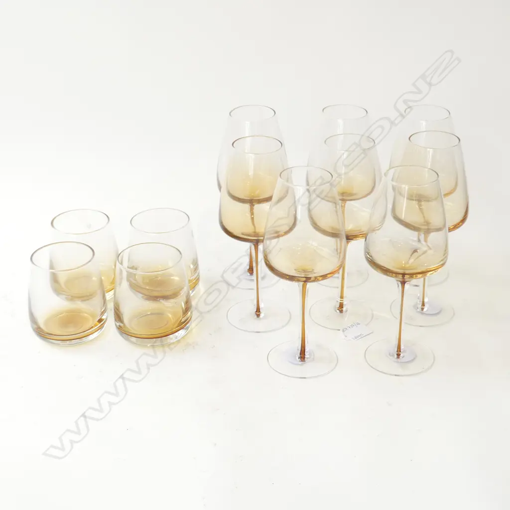 8 BROSTE COPENHAGEN WINE GLASSES H.210mm + 4 TUMBLERS, IN 3 BOXES Image 1++