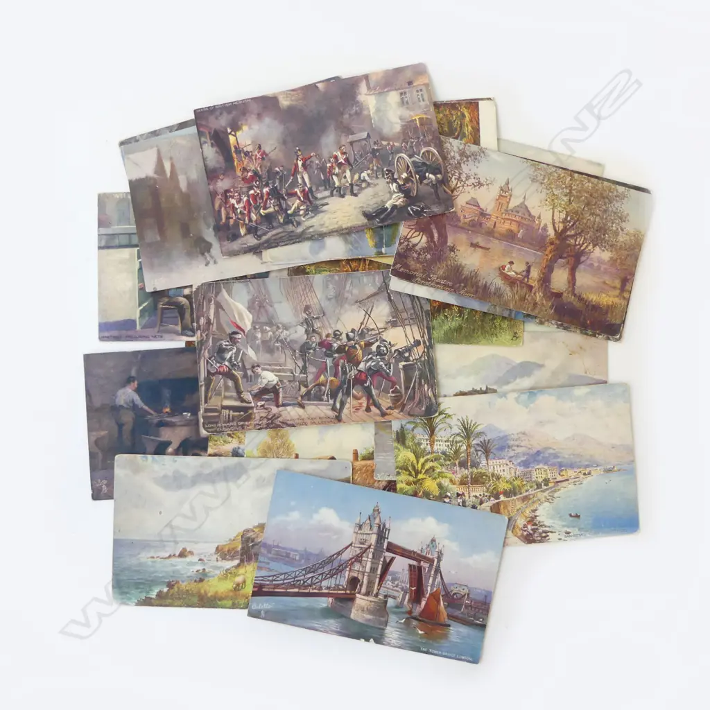 27 VINTAGE TUCK’S ‘OILETTE’ POSTCARDS, L.140MM   Image 1++