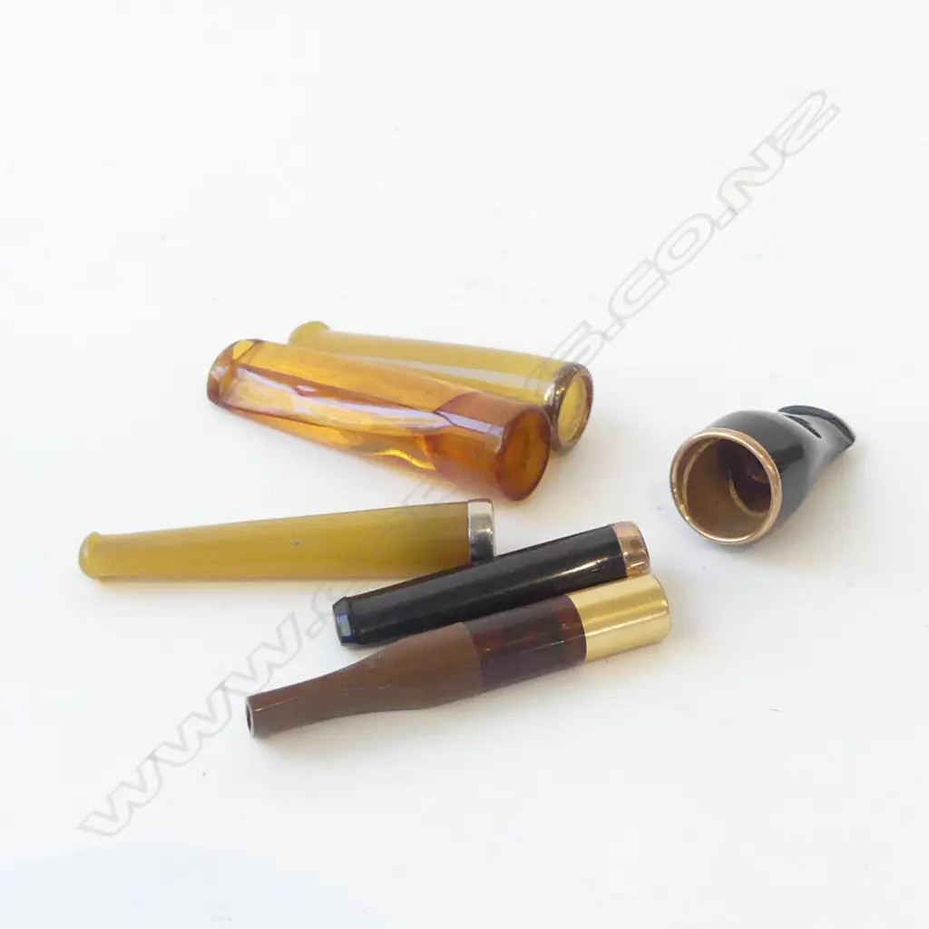SIX ART DECO PERIOD CIGAR & CIGARETTE HOLDERS, L.43MM-68MM Image 1++