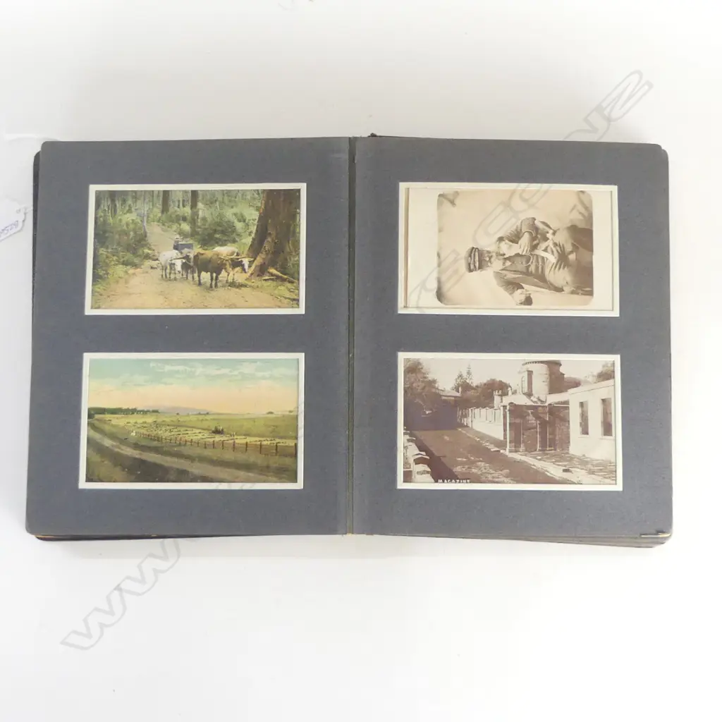 LG COLLECTION POSTCARDS & B/W/ HANDCOLOURED PHOTOGRAPHS EARLY NZ & AUSTRALIA SUBJECTS Image 1++