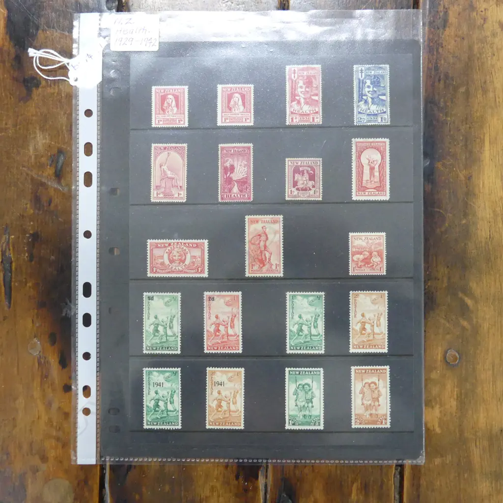 ASST. VINTAGE NZ HEALTH STAMPS INCL. 2 SMILING BOYS Image 1++
