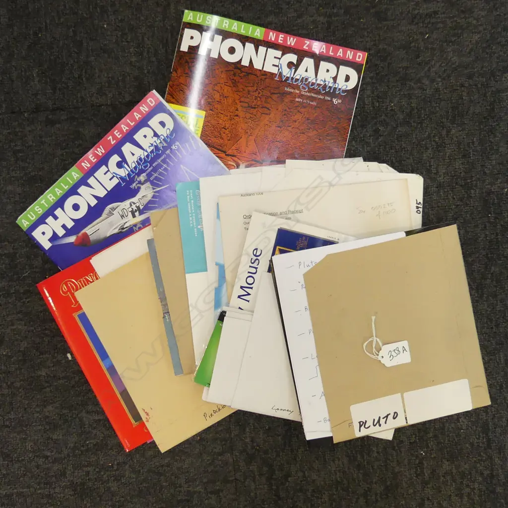6 sets NZ PHONE CARDS + 2 MAGAZINES Image 1++