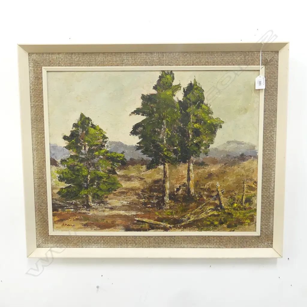 LIZ BROWN TE PUKE BUSH OIL ON BOARD, 580 X 710mm Image 1++