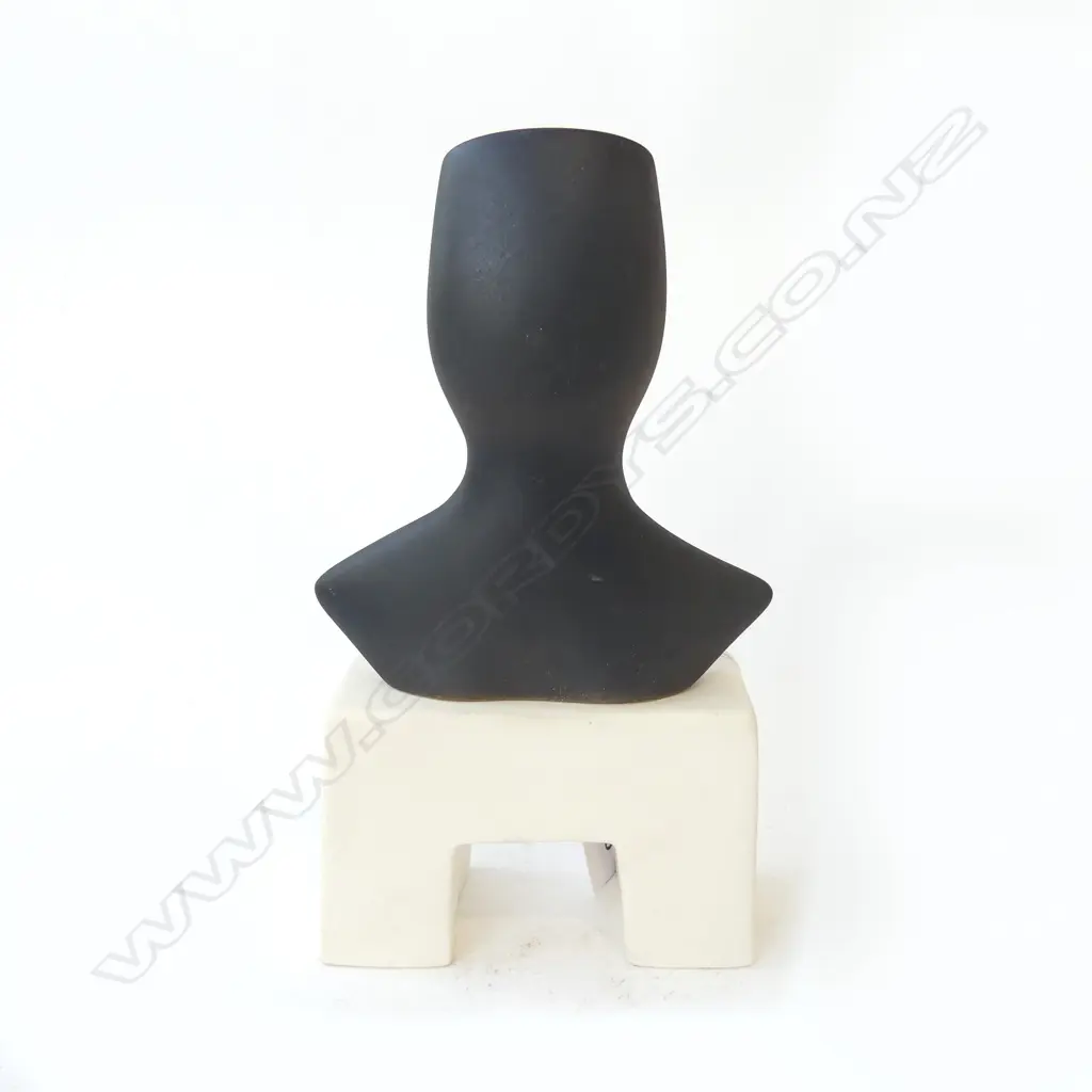 'HEAD ON A FIGURE' by M MICHAEL, CERAMIC, H.220mm (sm frit to shoulder) Image 1++
