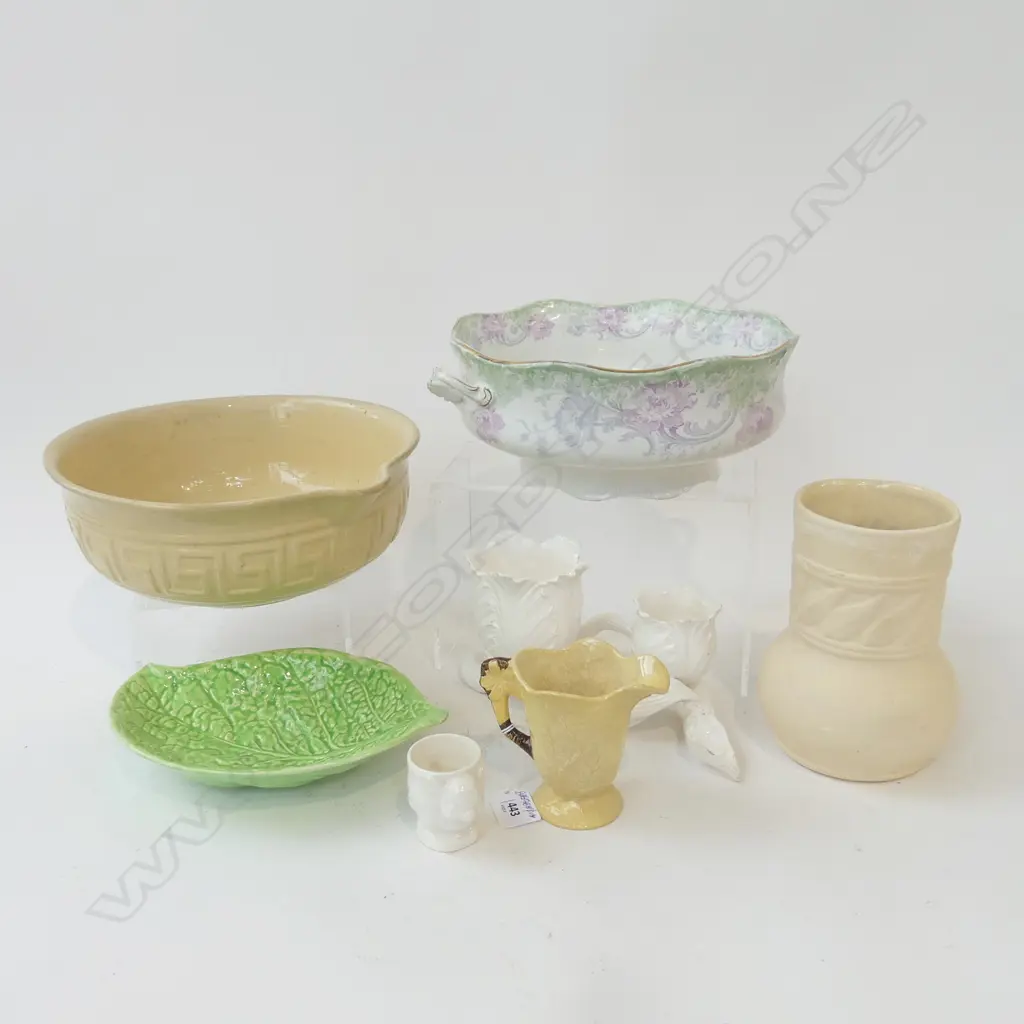 7 PCES ASST. CHINA INCL. POTTERY MIXING BOWL 280mm dia Image 1++