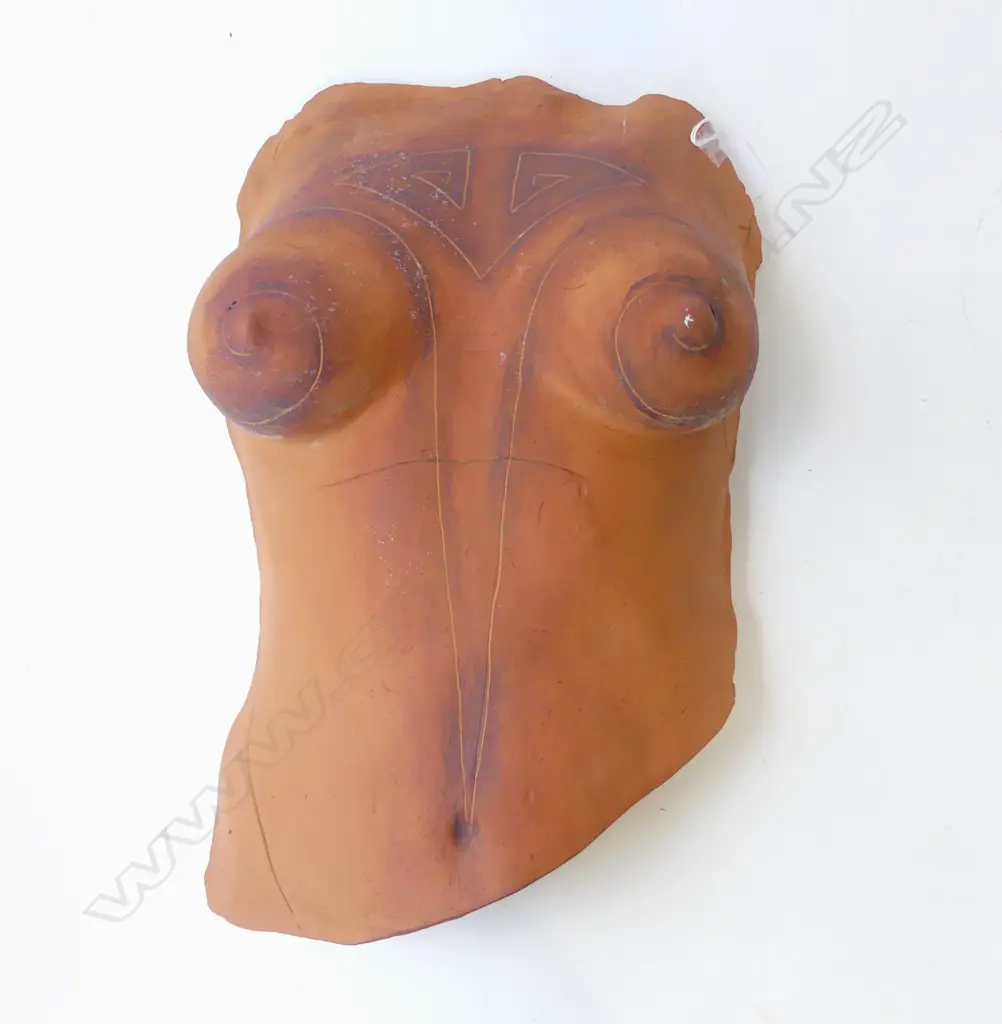 STUDIO POTTERY BUST BY DELL PRIOR SIGNED 2006, L.440mm Image 1++