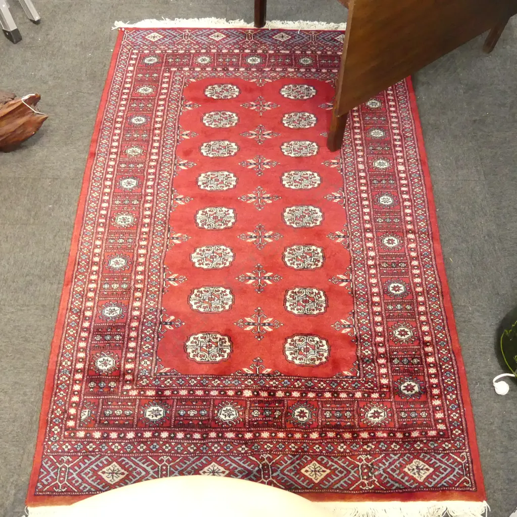 HAND KNOTTED WOOL PILE RUG 1900x1250mm Image 1++