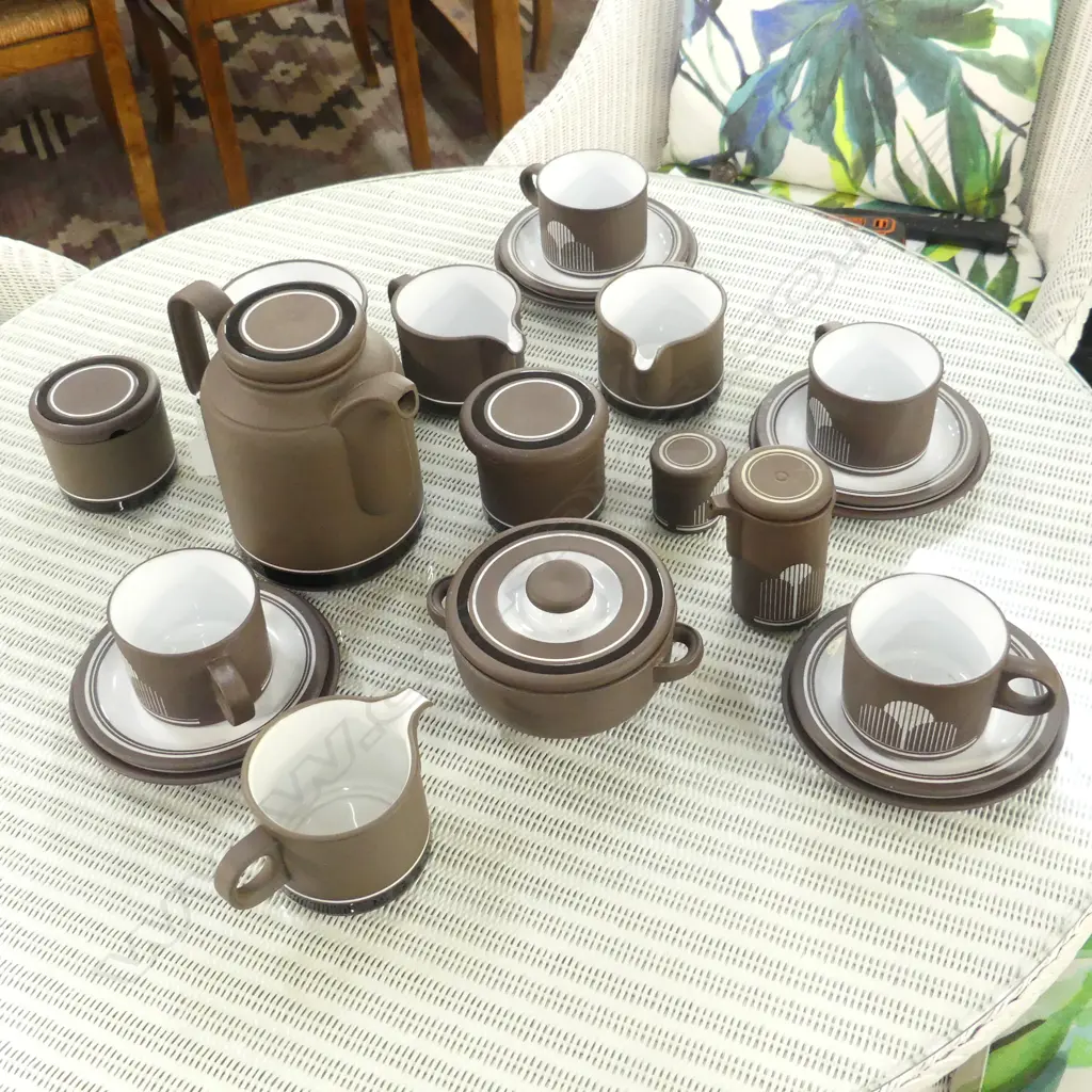 HORNSEA 'IMPACT 1977' COFFEE SET Image 1++