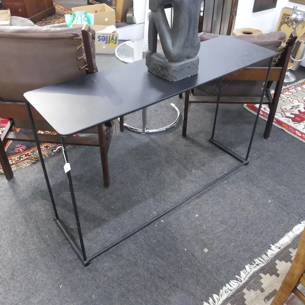CONTEMPORARY METAL CONSUL TABLE L 1200 MM Image 1++