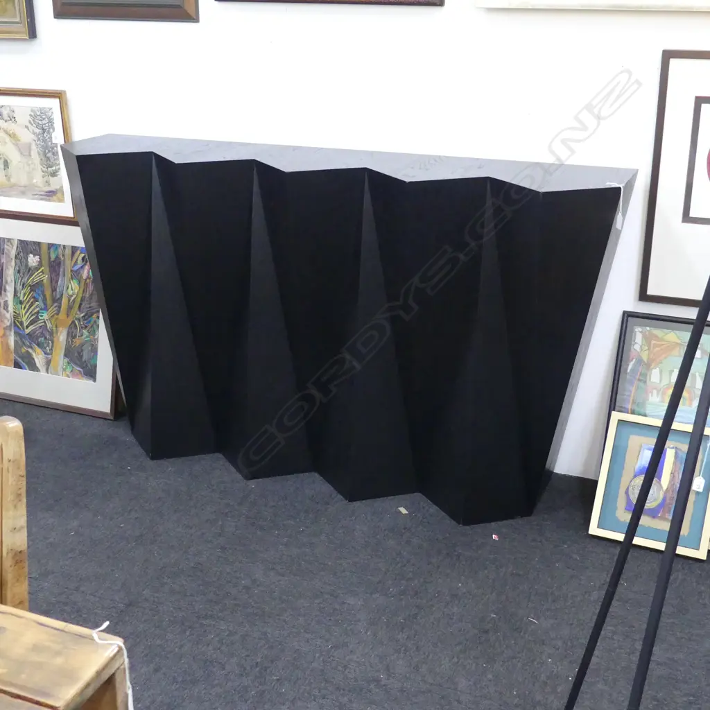 MODERN EBONISED SIDE BOARD 1620x370x910mm Image 1++