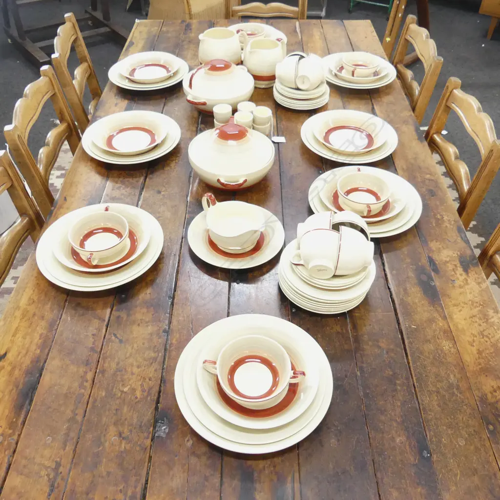 VINTAGE SUZIE COOPER 80 PC DINNER SERVICE Image 1++