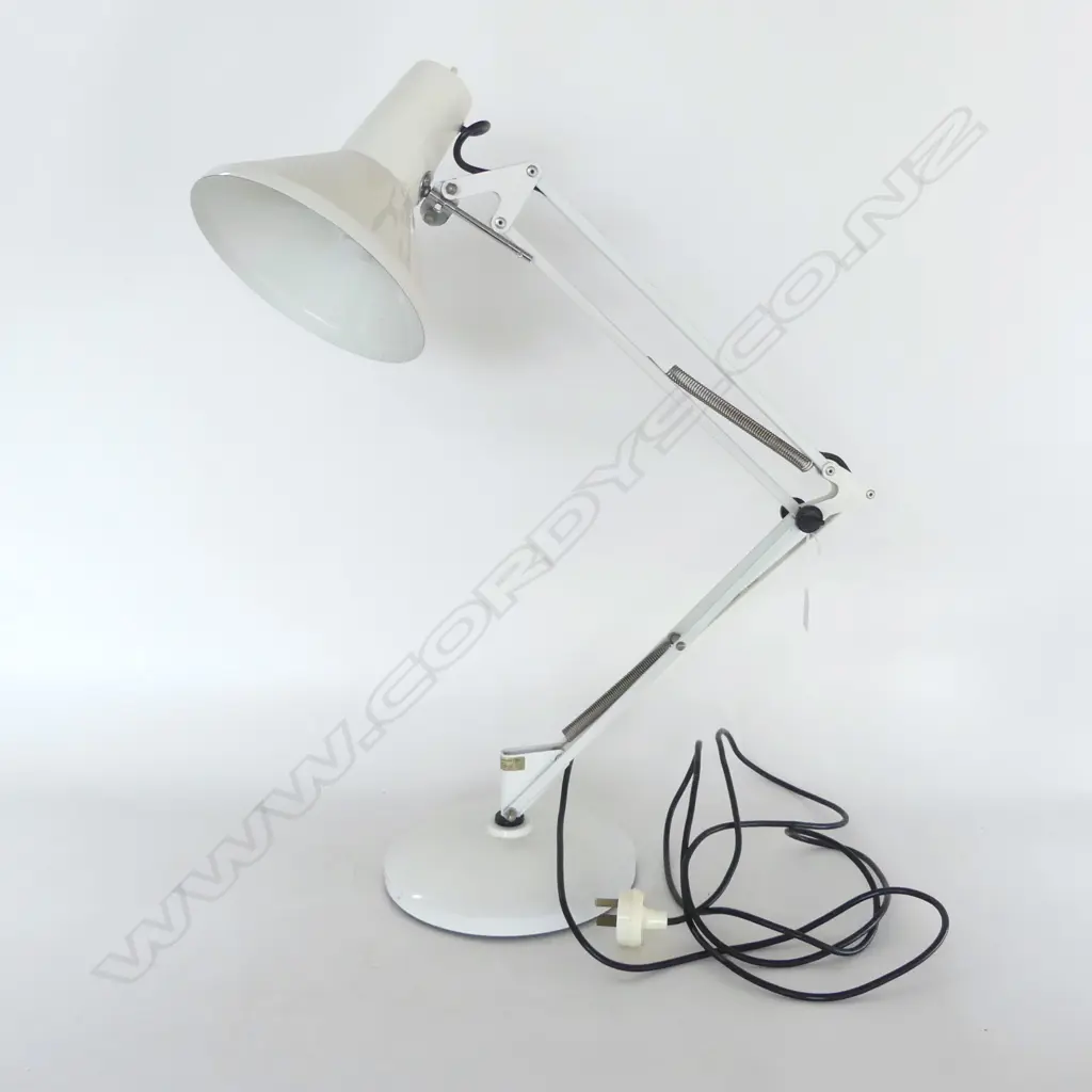 WHITE ANGLE POISE STYLE LAMP Image 1++