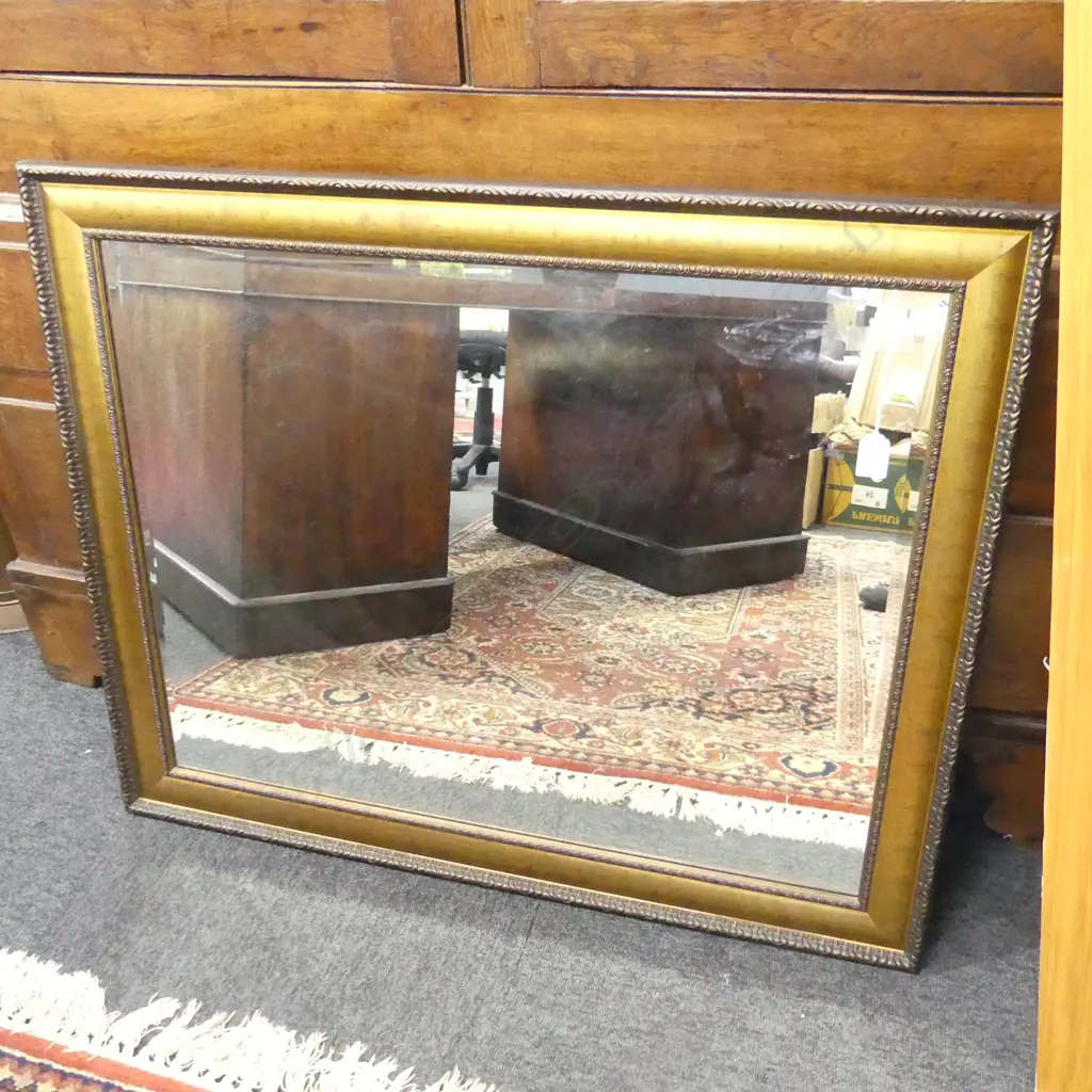 MODERN GOLD FRAMED MIRROR 730x90mm Image 1++