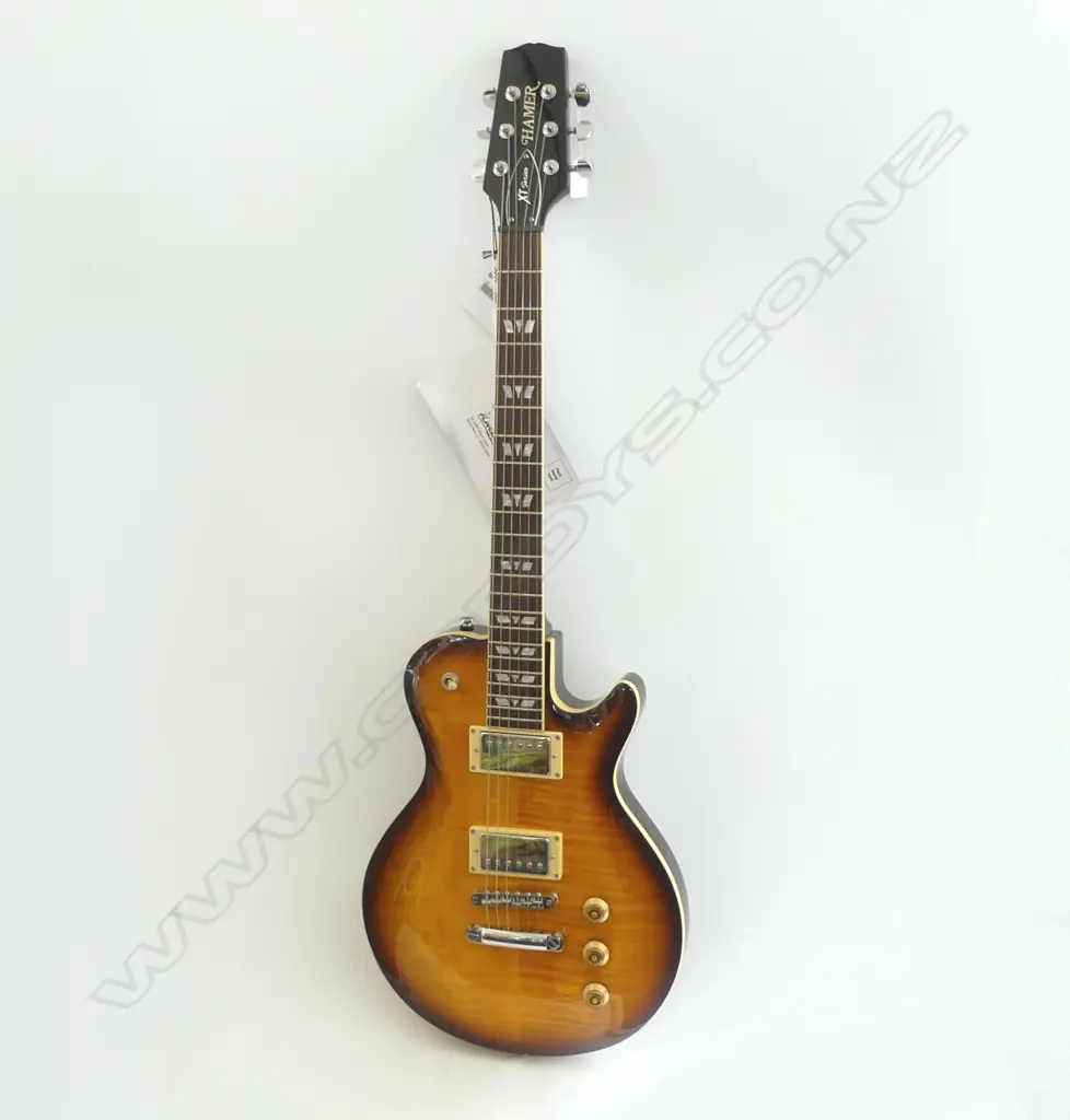 HAMMER LES PAUL XT SERIES SUNBURST ELECTRIC GUITAR WITH HARD CASE Image 1++