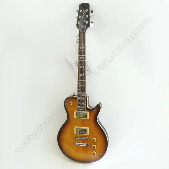 HAMMER LES PAUL XT SERIES SUNBURST ELECTRIC GUITAR WITH HARD CASE