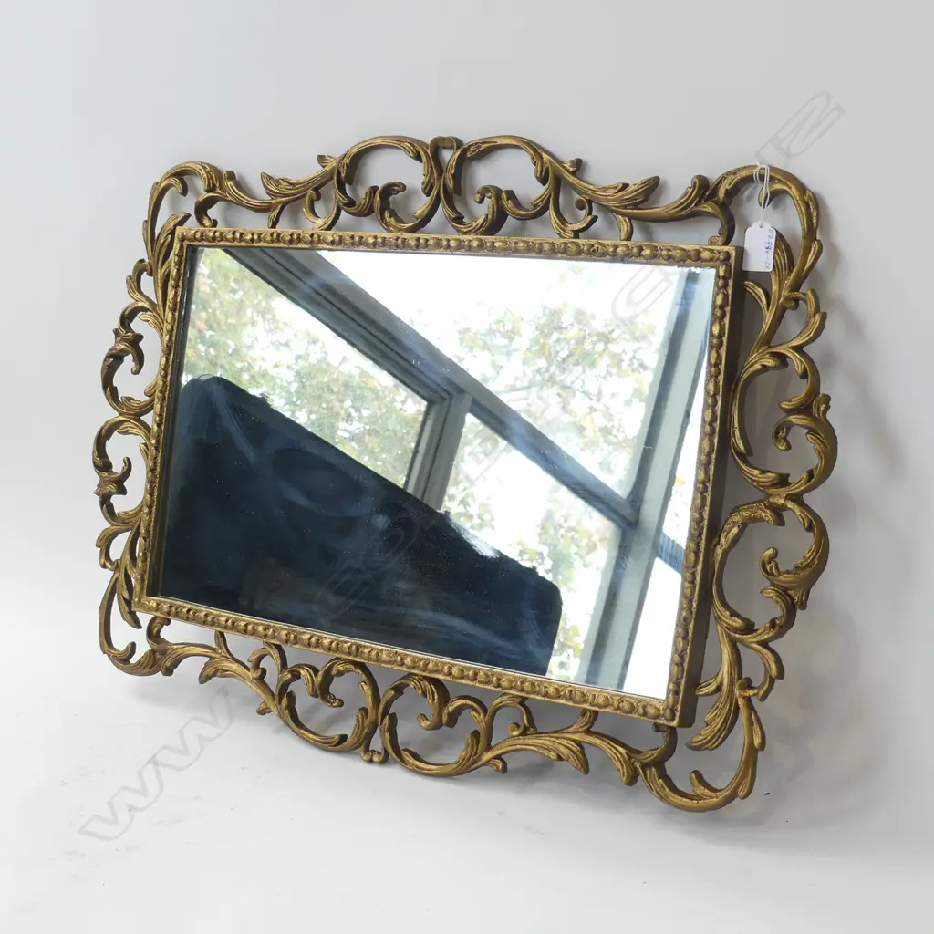 GILT METAL FRAMED MIRROR 700X500MM Image 1++
