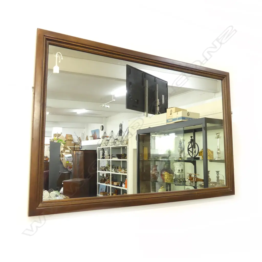 ETHAN ALLEN LGE CHERRY WOOD WALL MIRROR 1325 X 860mm Image 1++