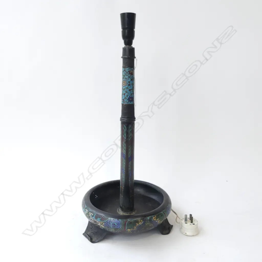 CLOISONNE LAMP BASE H.550mm Image 1++