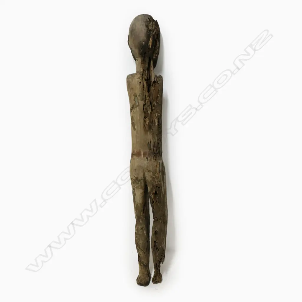 TALL CARVED WOODEN TRIBAL FIGURE H.1580mm Image 1++