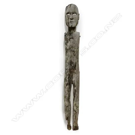 TALL CARVED WOODEN TRIBAL FIGURE H.1580mm