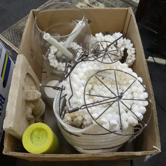SHELL DECOR, BIKES, CANDLES ETC