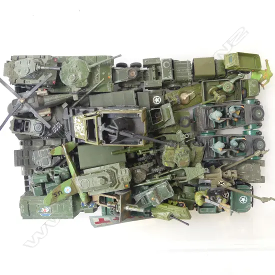 MILITARY TOYS INCL. DINKY, BRITAINS, CORGI, MATCHBOX ETC