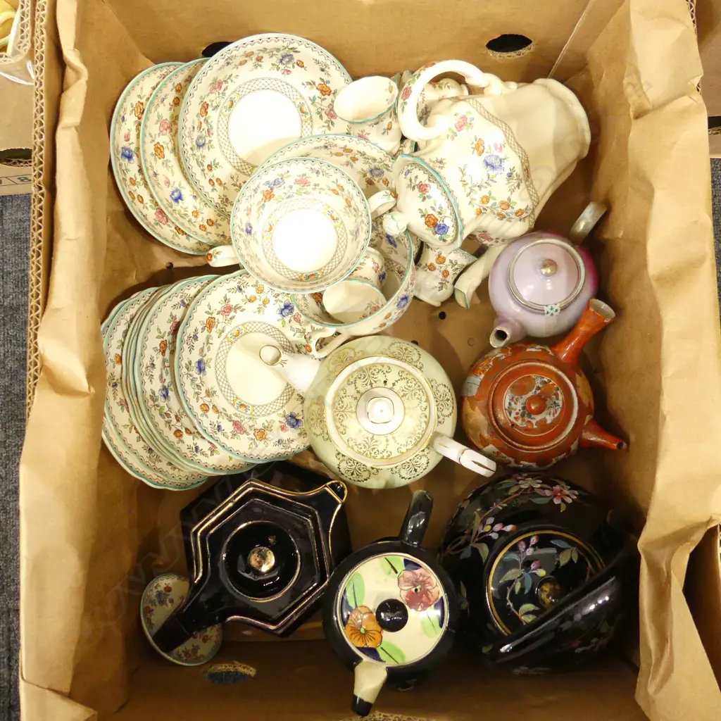 ASST. TEAPOTS + COPELAND SPODE 'ROYAL JASMINE' Image 1++