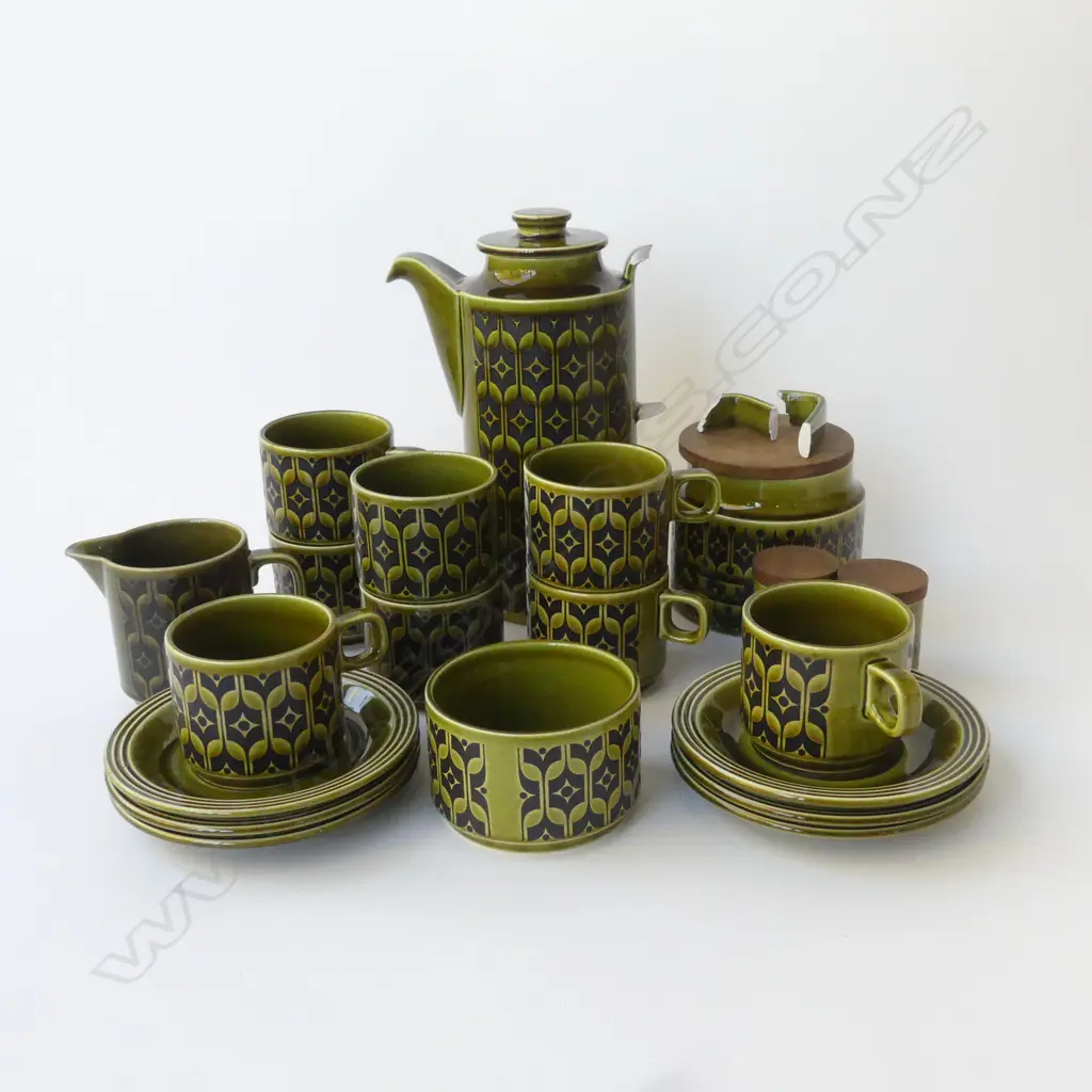 HORNSEA COFFEE SET; POT HANDLE AF Image 1++